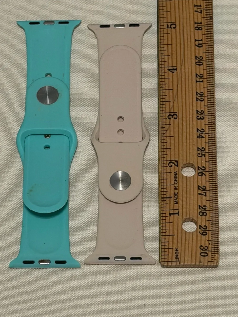 6 Silicone Apple Watch Bands (40mm) - Red, Black, Navy, Black, Blue, & Tan